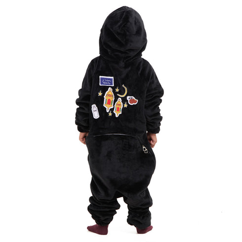 Snuggs Kids Blanket Onesie Black فانوس رمضان